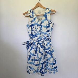 LL Bean Signature V-Neck Poplin Dress - Size 0